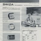 1972 Swiza Clock Company Swiss Watch Fair Basle switzerland 1972 Swiss Ad Suisse Advert Schwab
