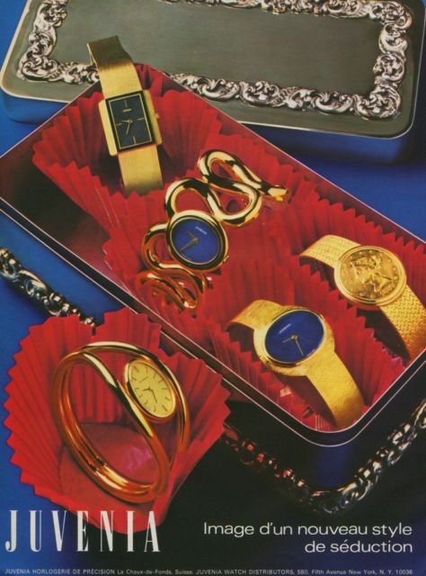 1973 Juvenia Watch Company Vintage 1973 Swiss Ad Suisse Advert Horlogerie Horology