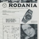 1972 Rodania Watch Company Switzerland Foire de Bale 1972 Swiss Ad Suisse Advert Swiss Watch Fair