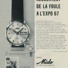 1967 Mido Watch Company Switzerland Vintage 1967 Swiss Ad Suisse Advert Horlogerie Horology