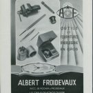 Albert Froidevaux Switzerland 1947 Swiss Ad Suisse Advert Horlogerie Horology