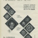 Atelier Becker Brasier Paris France Vintage 1965 Swiss Ad Suisse Advert