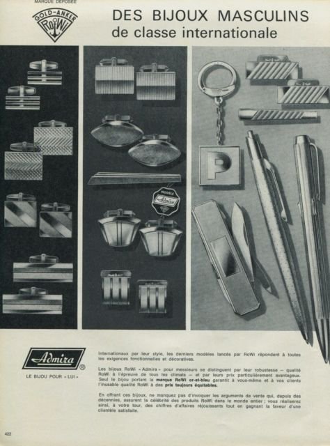 RoWi Rodi & Wienenberger AG Company Germany Admira Vintage 1965 Swiss Ad Advert