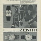 1965 Zenith Watch Company Vintage 1965 Swiss Ad Suisse Advert Le Locle Switzerland
