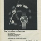 1965 IWC International Watch Company Vintage 1965 Swiss Ad Suisse Advert Horology
