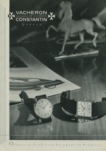 1950 Vacheron & Constantin Watch Company Geneve Vintage 1950 Swiss Ad ...