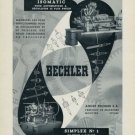 1956 Bechler Machine Company Moutier Switzerland 1956 Swiss Ad Suisse Advert Horlogerie Horology