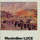 Maximilien Luce La Seine au Port-Saint-Michel 1987 Paris Art Exhibition Ad Advertisement