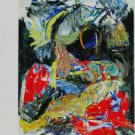 Karel Appel Head in the Mountains Art Ad Advertisement Karel Appel Head in the Mountains Art Ad Advertisement