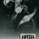 Arsa Watch Company Switzerland 1949 Swiss Ad Suisse Horlogerie Horology Advert