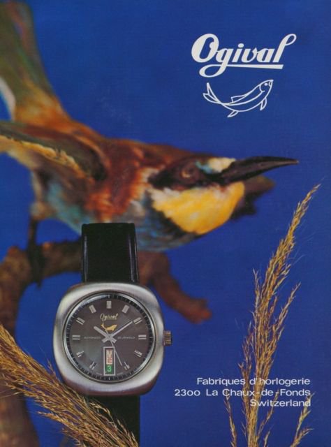 1972 Ogival Watch Company La Chaux-de-Fonds Switzerland Vintage 1972 Swiss Ad Suisse Advert