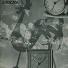 1950 Enicar Clock Company Langnau Switzerland Vintage 1950 Swiss Ad Suisse Advert