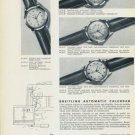 Breitling Watch Company Geneva 1956 Swiss Ad Geneve Suisse Horlogerie Horology