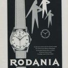 1956 Rodania Watch Company 1956 Swiss Ad Suisse Advert Grenchen Switzerland Horology