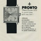 1968 Pronto Watch Company L Maitre & Fils SA Switzerland Vintage 1968 Swiss Ad Suisse Advert