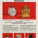 1968 Swiza Clock Company Moutier Switzerland Vintage 1968 Swiss Ad Suisse Advert  Horology