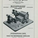 1949 F. Witschi Watch Repair & Parts Company 1949 Swiss Ad Suisse Advert Horology Horlogerie