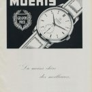 1956 Moeris Watch Company Switzerland Vintage 1956 Swiss Ad Suisse Advert