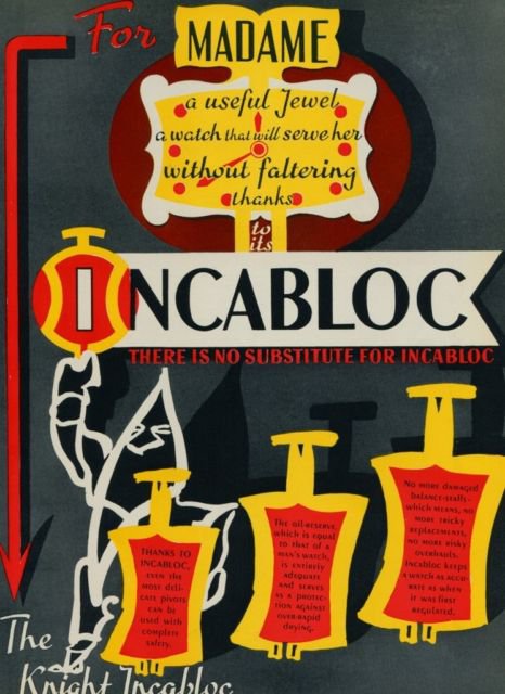 1950 Incabloc Universal Escapement Company Vintage 1950 Swiss Ad Suisse Advert Switzerland Horology