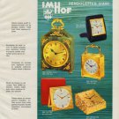 Imhof Clock Company Arthur Imhof S.A. Vintage 1968 Swiss Ad Suisse Advert Horlogerie