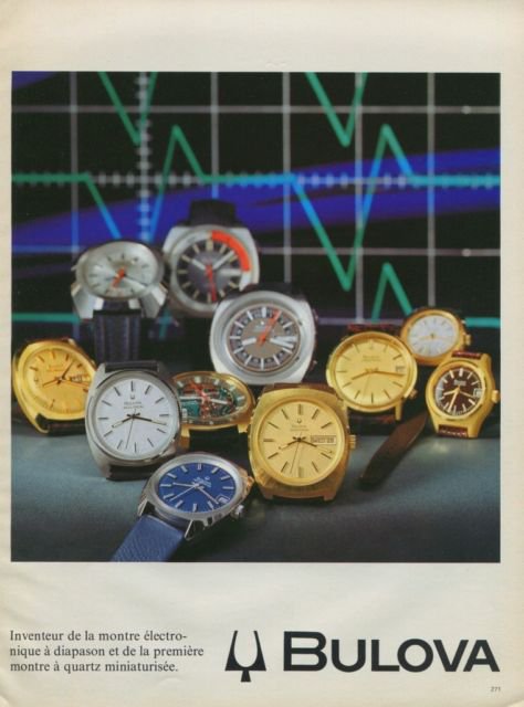 Bulova Watch Company Switzerland Vintage 1973 Swiss Ad Suisse Advert Horology