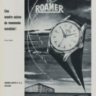 1956 Roamer Watch Company Soleure Switzerland 1956 Swiss Ad Suisse Advert Horlogerie