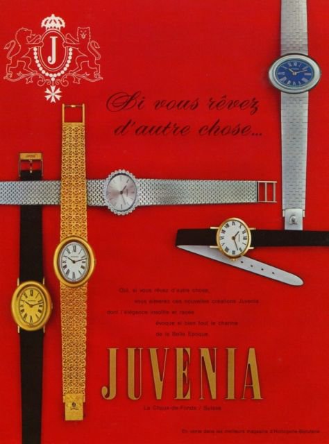 1968 Juvenia Watch Company Switzerland Vintage 1968 Swiss Ad Suisse Advert Horology