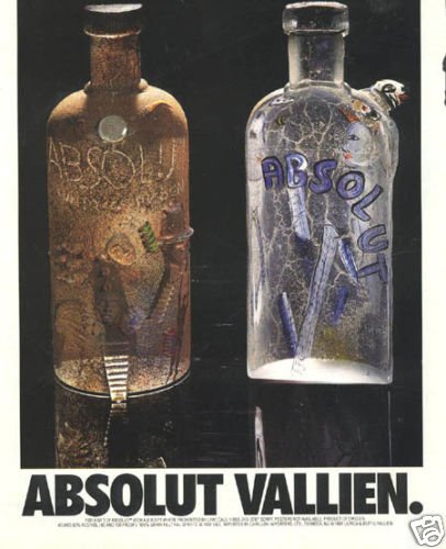 Ulrica Bertil Vallien Absolut Vallien Art Ad Absolut Vodka Advertisement Advert