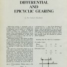 1949 Horology Differential and Epicyclic Gearing Vintage 1949 Swiss Magazine Article Horology