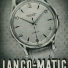 1950 Langendorf Watch Company Lanco-Matic Watch Co. Switzerland Vintage 1950 Swiss Ad Suisse Advert