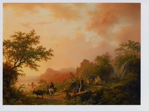 Barend Cornelis Koekkoek Summer Landscape Art Ad
