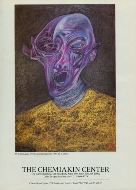 Mihail Chemiakin Portrait 1987 Art Ad Advert Advertisement
