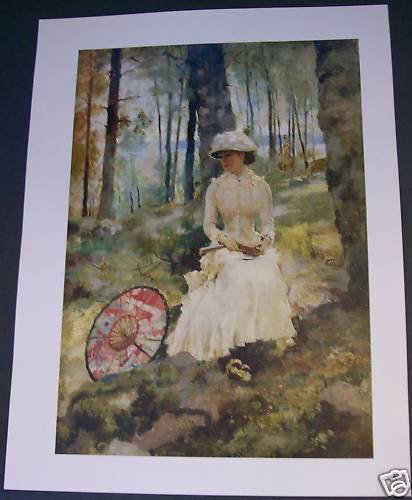 Albert Edelfelt Under the Birches Two Art Ads