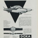 1956 Doxa Watch Company Ford FX Atmos Vintage 1956 Swiss Ad Suisse Advert