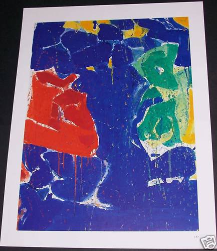 Sam Francis Red-Green (1960) Art Ad Advertisement