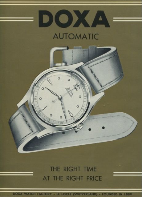 1950 Doxa Watch Company The Right Time Vintage 1950 Swiss Ad Suisse Advert