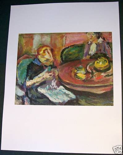 Ludvig Karsten Interior with Two Women Art Ad Advertisement