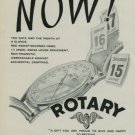 1950 Rotary Watch Company Switzerland Vintage 1950 Swiss Ad Suisse Advert