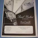 1951 Paul Buhre Watch Company Vintage 1951 Swiss Ad Suisse Advert Switzerland