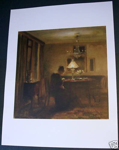 Carl Holsoe Lady in an Interior Art Ad