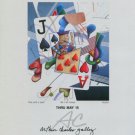 1982 Yankel Ginzburg Ace and a Jack 1982 Art Exhibition Ad Advert Advertisement