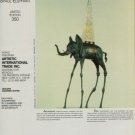 Salvador Dali Space Elephant Vintage 1982 Art Ad Advert Advertisement