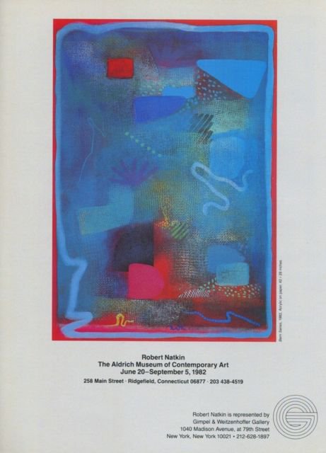 Robert Natkin 1982 Art Exhibition Ad Advert The Aldrich Museum of Contemporary Art