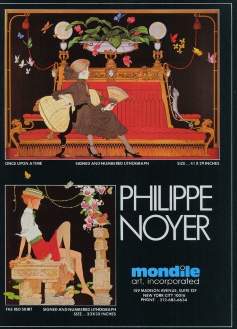 1982 Philippe Noyer Once Upon a Time, The Red Skirt Advert 1982 Art Ad  Advertisement