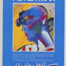 1982 Peter Max Palm Beach Lady Vintage 1982 Art Exhibition Ad Advert Advertisement 1982 Peter Max Palm Beach Lady Vintage 1982 Art Exhibition Ad Advert Advertisement