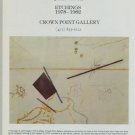 John Cage Etchings 1978-1982 Vintage 1982 Art Exhibition Ad Advertisement Crown Point Gallery