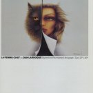 Dan Larroque Vintage 1982 Art Ad La Femme-Chat Advert Advertisement