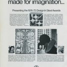 Albert Paley Tony Rosenthal Vintage 1975 Art Ad American Iron & Steel Institute