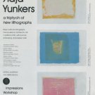 Adja Yunkers Vintage 1975 Art Ad Summer Palace Plentitude in Blue Yo
