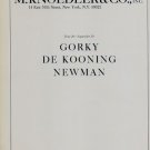 1969 Gorky De Kooning Newman Vintage 1969 Art Exhibition Ad Advert M. Knoedler & Co., NY